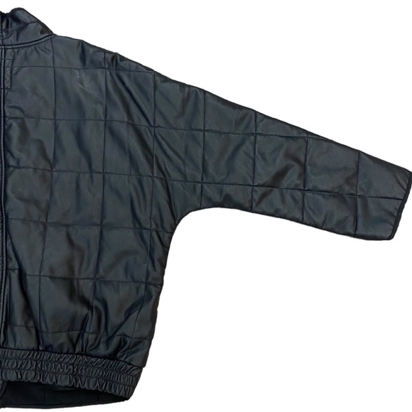 Free People Dolman Quilted Vegan Jacket in Black Size Large - Picture 10 of 12